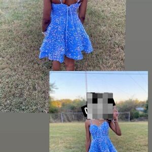 Elegant Blue Prom Dress